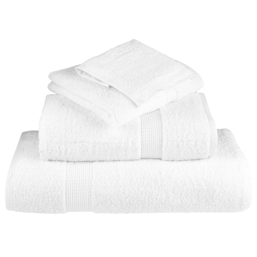 Washandjes 4 st hoogwaardig 600 g/m² 30x30 cm 100% katoen wit