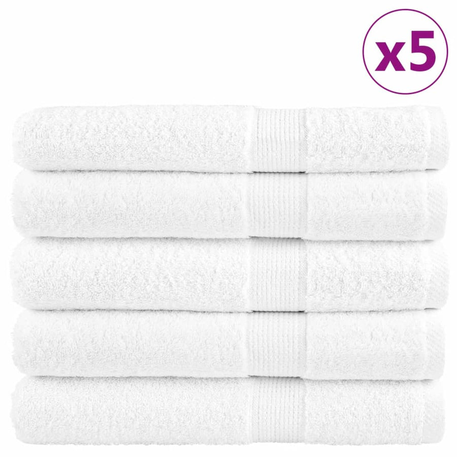 Saunadoeken 25 st hoogwaardig 600 g/m² 80x200cm 100% katoen wit