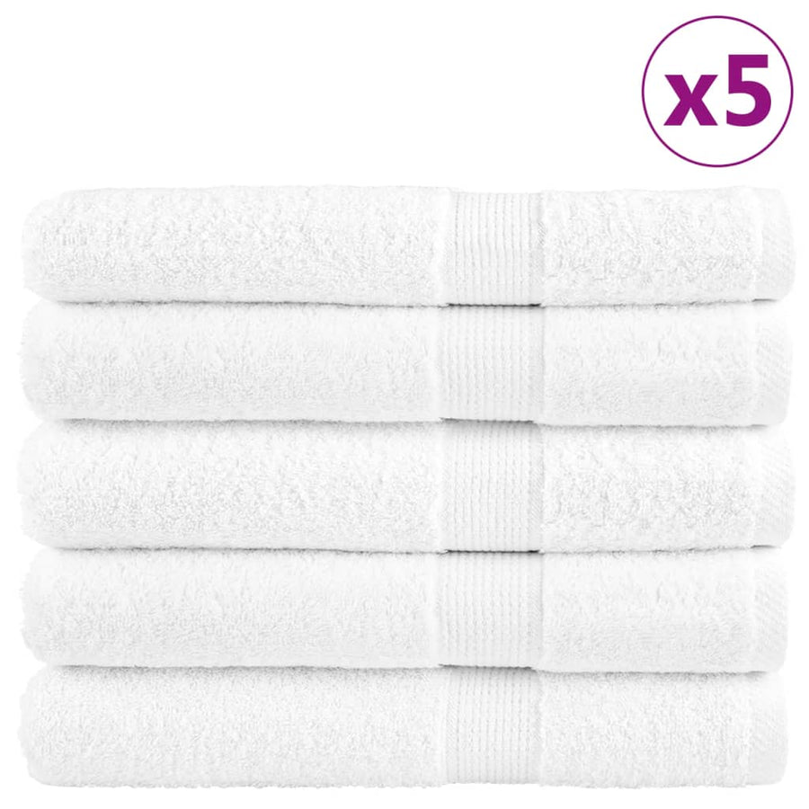Handdoeken 25 st hoogwaardig 600 g/m² 100x200cm 100% katoen wit
