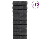 Washandjes 50 st 15x21 cm antraciet