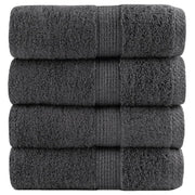 Premium washcloths SOLUND 4 pcs anthracite 30x30 cm 600 g/m²