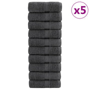 Washandjes 50 stuks antraciet 30x30 cm 600 g/m²