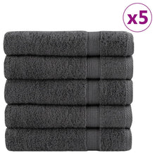 Badhanddoeken 25 st 600 g/m² 70x140 cm 100% katoen antraciet