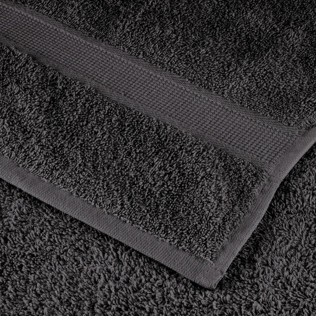 Badhanddoeken 25 st 600 g/m² 70x140 cm 100% katoen antraciet