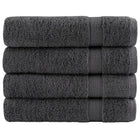 Bath towels SOLUND 4 pcs 600 gsm 100x150 cm anthracite