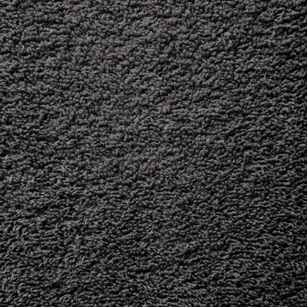 Saunadoeken 4 st 600 g/m² 80x200 cm 100% katoen antracietkleur