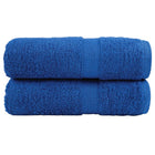 Washandjes 2 stuks blauw 30x30 cm 600 g/m² katoen