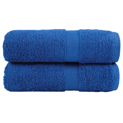 Washandjes 2 st hoogwaardig 600 g/m² 30x30 cm 100% katoen blauw