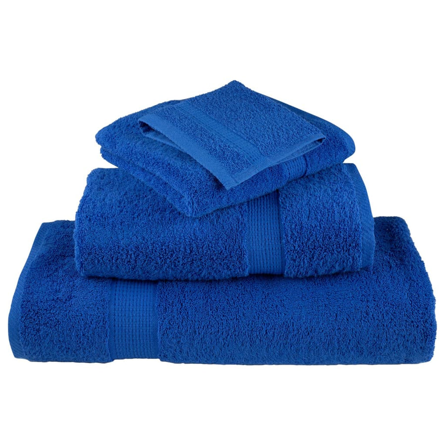 Washandjes 4 st hoogwaardig 600 g/m² 30x30 cm 100% katoen blauw
