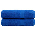 Handdoeken 50x100 cm blauw 2 stuks 600 g/m²
