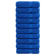 Badhanddoeken 10 st 100x150 cm blauw 600 g/m²