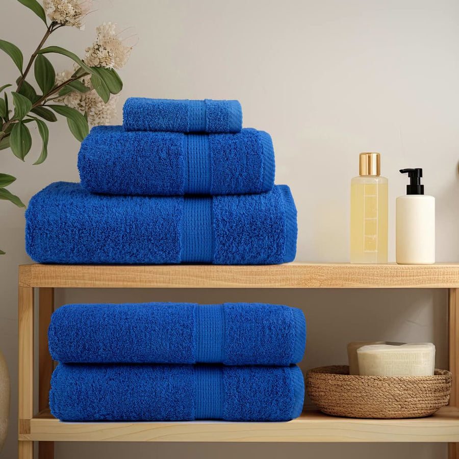 Saunadoeken 4 st 600 g/m² 80x200 cm 100% katoen blauw