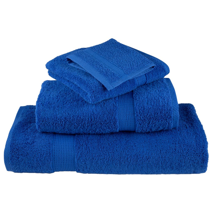 Saunadoeken 4 st 600 g/m² 80x200 cm 100% katoen blauw