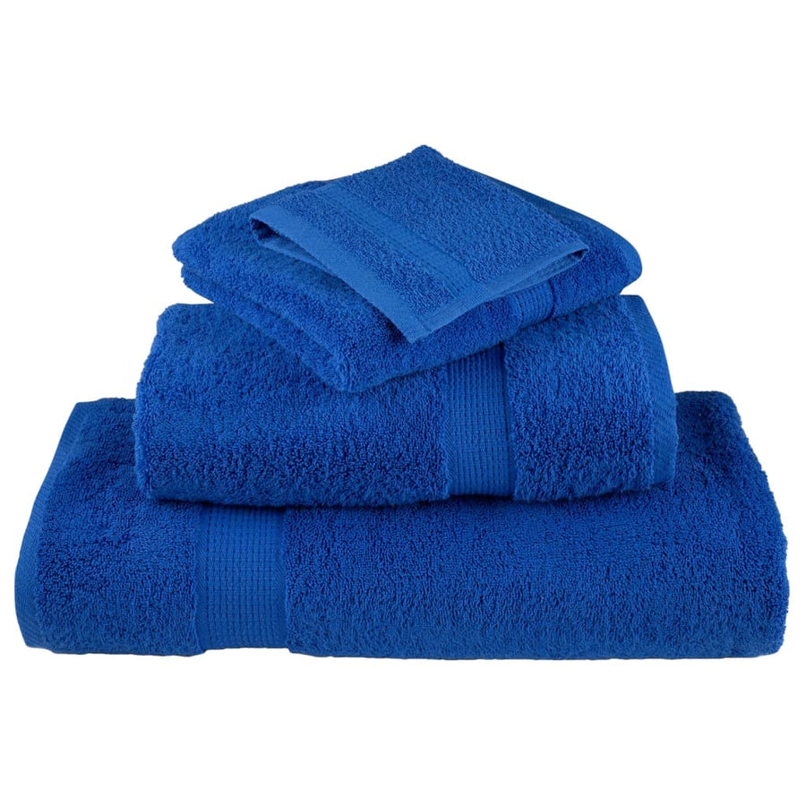 Saunadoeken 10 st 600 g/m² 80x200 cm 100% katoen blauw