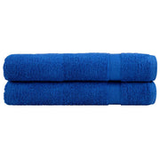 Handdoeken set 2 st 100x200 cm blauw 600 g/m²