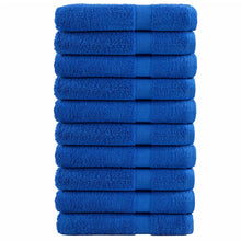 Handdoeken 10 st 600 g/m² 100x200 cm 100% katoen blauw