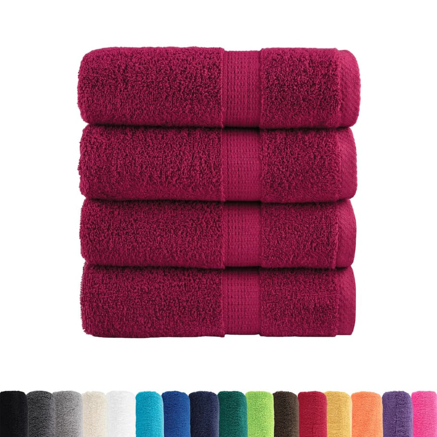 Gastendoekjes Solund 600 G/M² Bordeauxrood 4 30 x 30 cm
