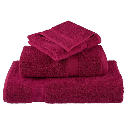 Premium washandjes SOLUND 10 stuks bordeaux 30x30 cm 600 g/m²