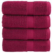 Gastendoekjes 4 st 600 g/m² 30x50 cm bordeauxrood
