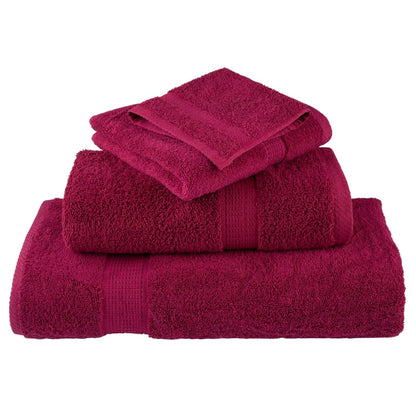 Gastendoekjes SOLUND 4 st 600 g/m² 30x50 cm bordeauxrood