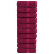 Gastendoekjes 10 st 30x50 cm bordeauxrood