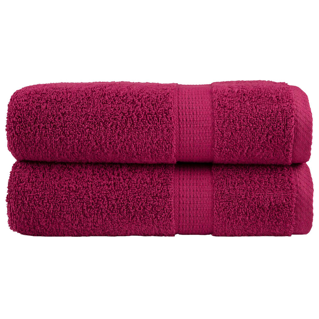Badhanddoeken Solund 600 G/M² Bordeauxrood 2 70 x 140 cm