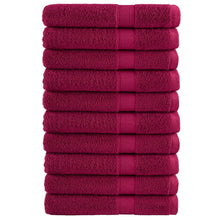 Saunahanddoeken 10 st 600 g/m² 80x200 cm 100% katoen bordeaux