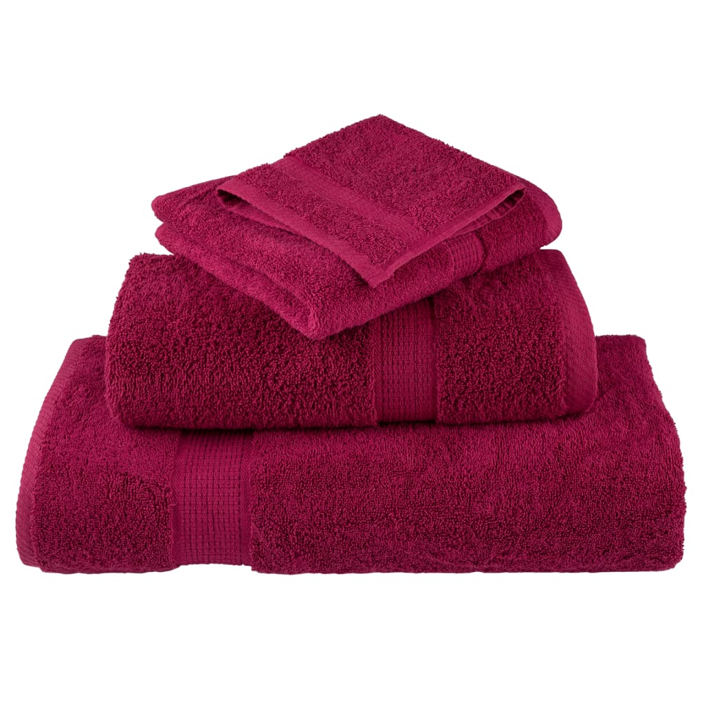 Saunahanddoeken 10 st 600 g/m² 80x200 cm 100% katoen bordeaux