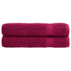 Towels SOLUND 2 pcs 600 gsm 100x200 cm burgundy