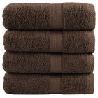 Premium washcloths SOLUND 4-pack brown 30x30 cm 600 g/m²