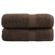 Guest towels SOLUND 2 pcs 600 gsm 30x50 cm brown