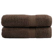 Towels SOLUND 2 pcs 600 gsm 50x100 cm brown