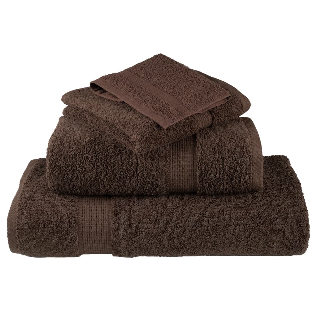 Handdoeken Solund 600 G/M² Bruin 10 50 x 100 cm