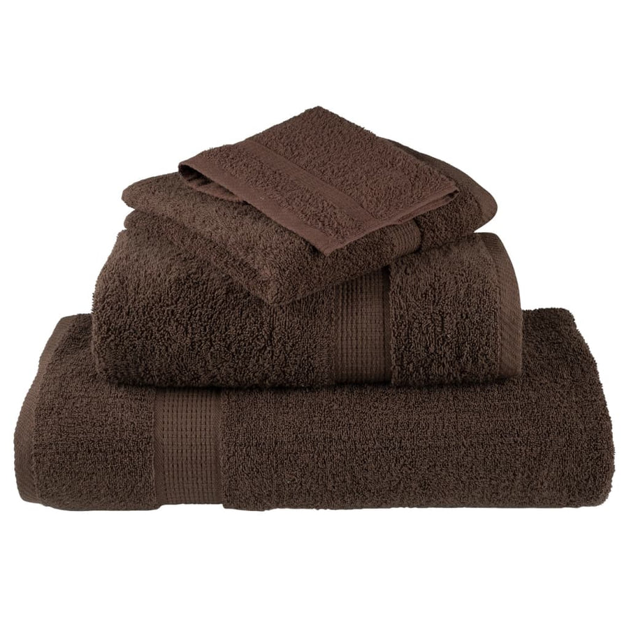 Handdoeken Solund 600 G/M² Bruin 10 50 x 100 cm