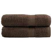 Bath towels SOLUND 2 pcs 600 g/m² 100x150 cm brown