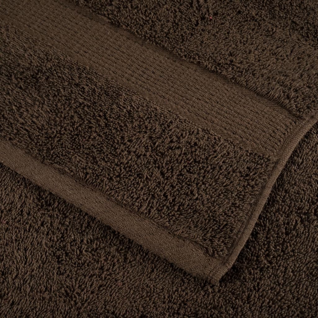 Saunadoeken 10 st 600 g/m² 80x200 cm 100% katoen bruin
