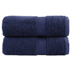 Washandjes 2 stuks marineblauw 30x30 cm 600 g/m²