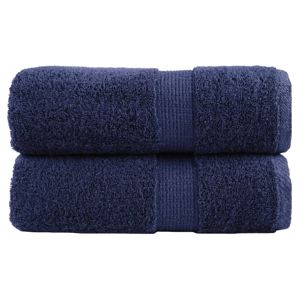 Washandjes 2 st 600 g/m² 30x30 cm 100% katoen marineblauw
