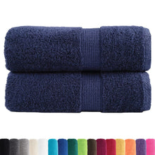 Washandjes 2 st 600 g/m² 30x30 cm 100% katoen marineblauw