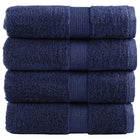 Premium washcloths SOLUND 4 pieces navy blue 30x30 cm 600 g/m²
