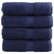 Premium washcloths SOLUND 4 pieces navy blue 30x30 cm 600 g/m²