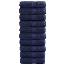 Washandjes 10 st 600 g/m² 30x30 cm 100% katoen marineblauw