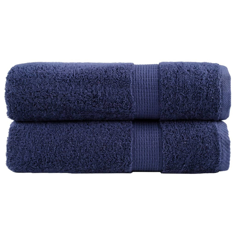 Handdoeken Solund 600 G/M² Marineblauw 2 50 x 100 cm