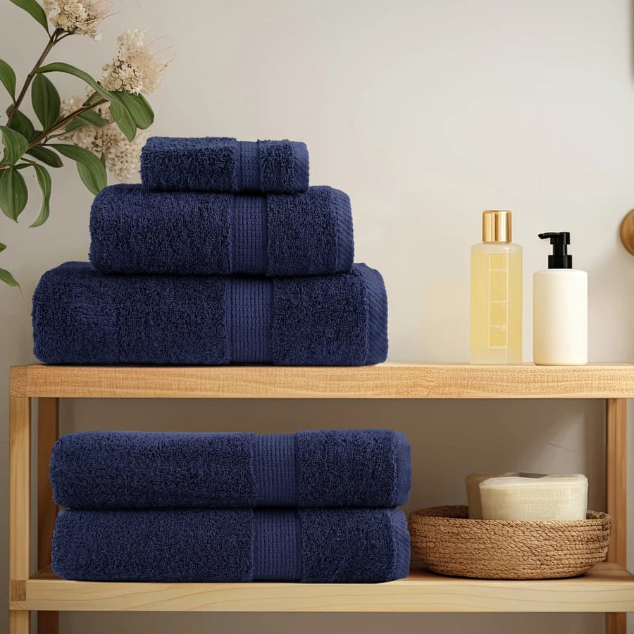 Handdoeken Solund 600 G/M² Marineblauw 2 50 x 100 cm