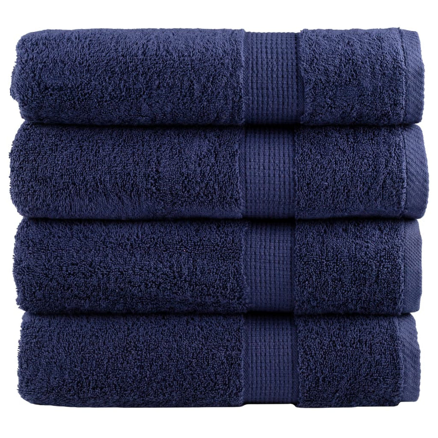 Handdoeken Solund 600 G/M² Marineblauw 4 50 x 100 cm