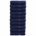 Handdoeken 10 st 50x100 cm marineblauw 600 g/m²