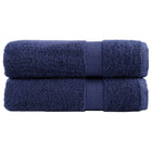 Bath towels SOLUND 2 pcs 600 g/m² 70x140 cm navy blue