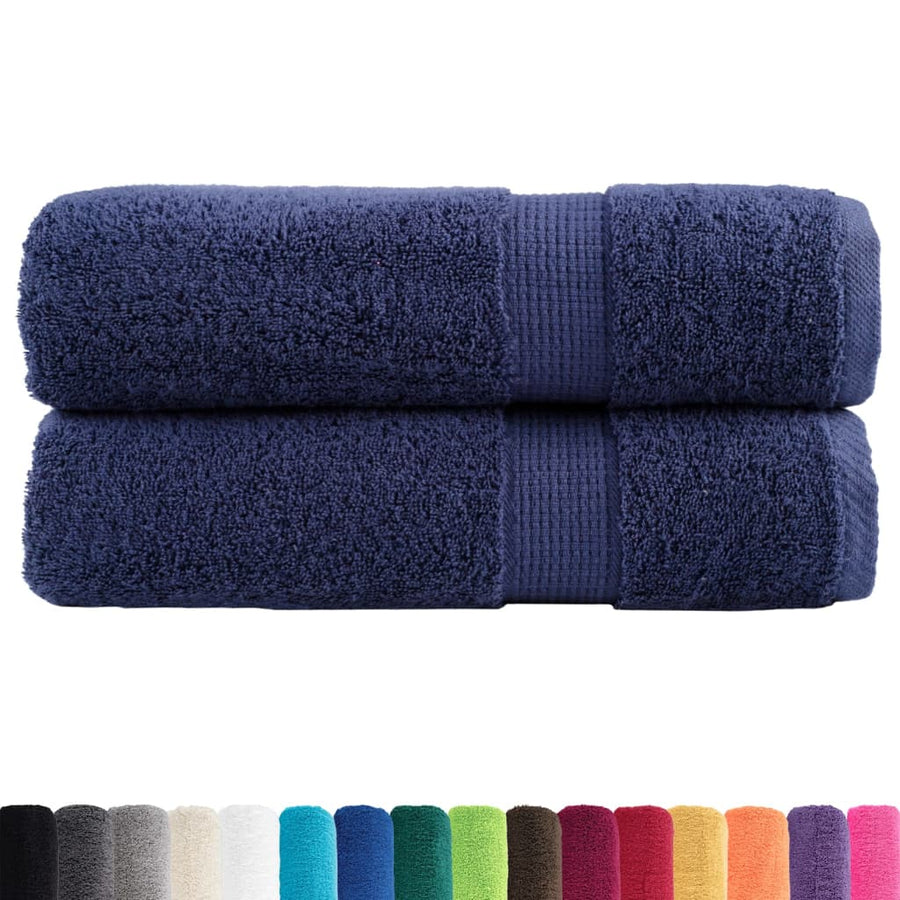 Badhanddoeken Solund 600 G/M² Marineblauw 2 70 x 140 cm
