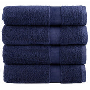 Badhanddoeken 4 st 70x140 cm marineblauw 600 g/m²