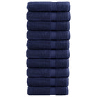 Badhanddoeken 10 st 70x140 cm marineblauw 600 g/m²